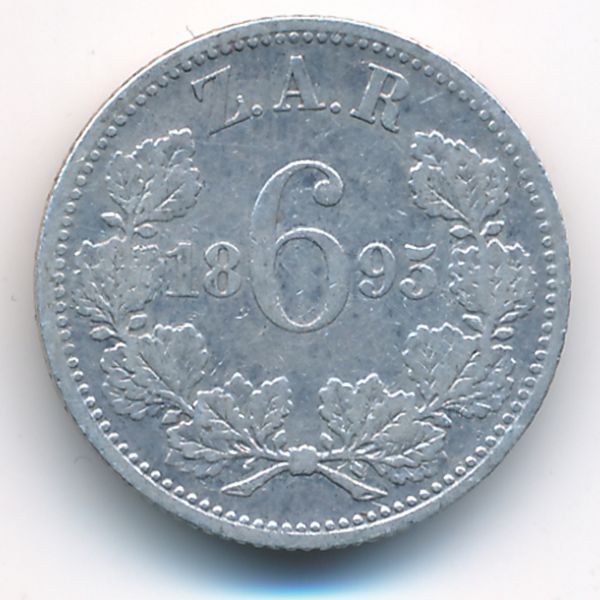 ЮАР, 6 пенсов (1895 г.)