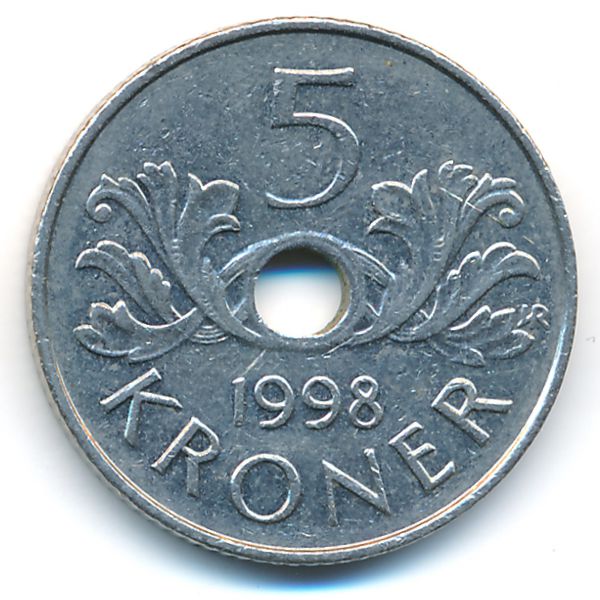 Норвегия, 5 крон (1998 г.)