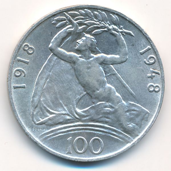 Чехословакия, 100 крон (1948 г.)