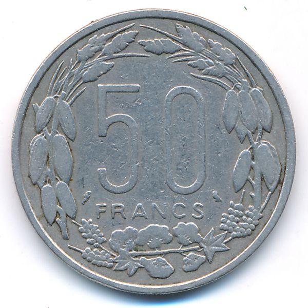 Экваториальные Африканские Штаты, 50 франков (1961 г.)