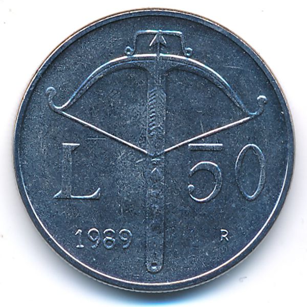 Сан-Марино, 50 лир (1989 г.)