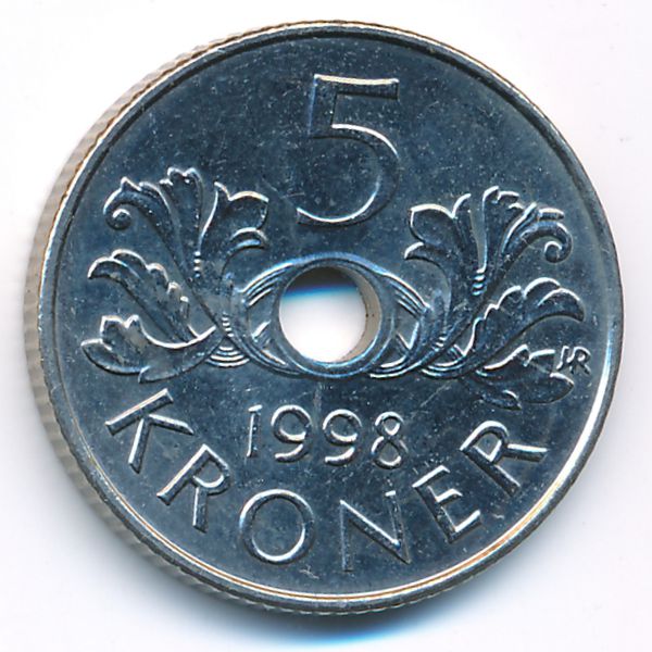 Норвегия, 5 крон (1998 г.)