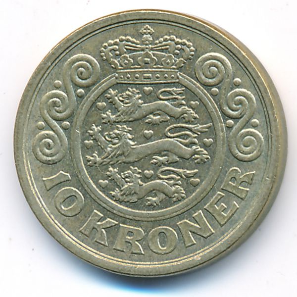 Дания, 10 крон (1995 г.)