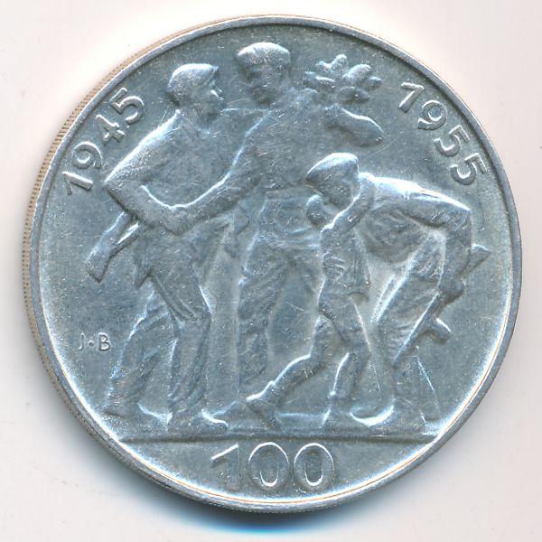 Чехословакия, 100 крон (1955 г.)