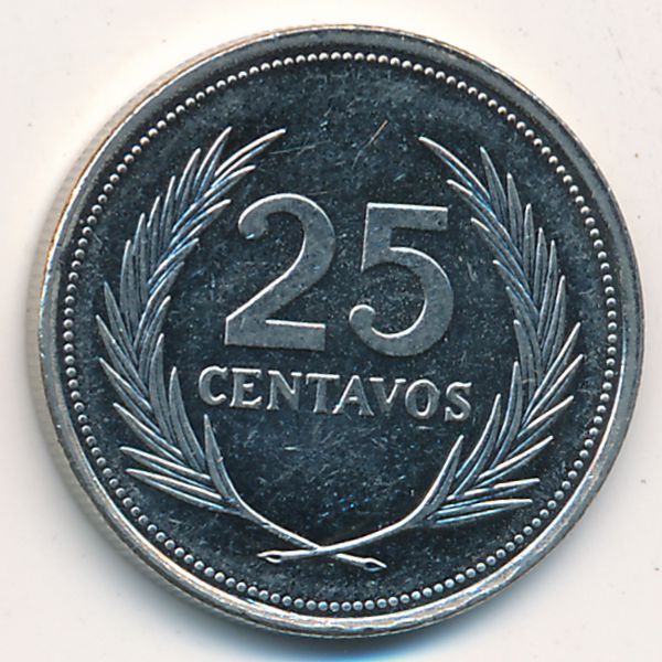 Сальвадор, 25 сентаво (1993 г.)