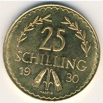 Austria, 25 schilling, 1926–1934