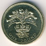 Великобритания, 1 фунт (1989 г.)
