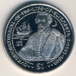 Virgin Islands, 1 dollar, 2003