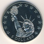 Либерия, 5 долларов (2006 г.)