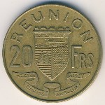 Реюньон, 20 франков (1969–1973 г.)
