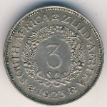 South Africa, 3 pence, 1923–1925