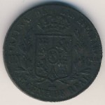 Spain, 25 centimos, 1854–1864