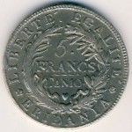 Пьемонт, 5 франков (1800–1801 г.)