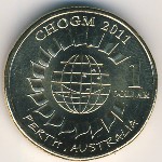 Australia, 1 dollar, 2011