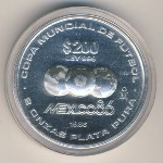 Mexico, 200 pesos, 1986