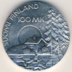 Финляндия, 100 марок (1990 г.)