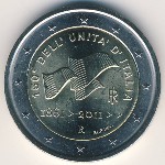 Italy, 2 euro, 2011