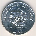 San Marino, 1000 lire, 1978
