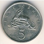 Jamaica, 5 cents, 1969–1989