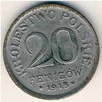 Poland, 20 fenigow, 1917–1918