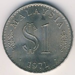 Malaysia, 1 ringgit, 1971–1986