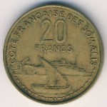 Французское Сомали, 20 франков (1965 г.)