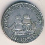 Датская Западная Индия, 20 центов (1878–1879 г.)