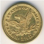 США, 2 1/2 доллара (1840–1907 г.)