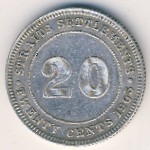 Стрейтс-Сетлментс, 20 центов (1902–1903 г.)