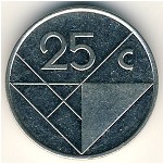 Аруба, 25 центов (1986–2019 г.)