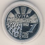 Argentina, 1 peso, 2002
