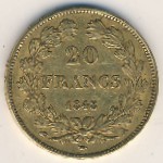 France, 20 francs, 1832–1848