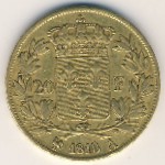 Франция, 20 франков (1816–1824 г.)
