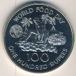 Seychelles, 100 rupees, 1981
