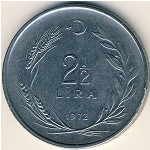 Турция, 2 1/2 лиры (1969–1980 г.)