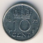 Netherlands, 10 cents, 1950–1980