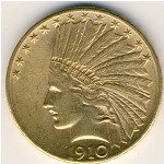 США, 10 долларов (1908–1933 г.)