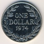 Либерия, 1 доллар (1968–1975 г.)