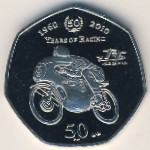 Isle of Man, 50 pence, 2010