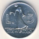 Vatican City, 5 lire, 1978