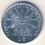 Ватикан, 2 лиры (1962 г.)