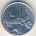 San Marino, 1 lira, 1991