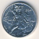 San Marino, 2 lire, 1994