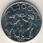 San Marino, 100 lire, 1995