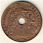 Французский Индокитай, 1 цент (1908–1939 г.)