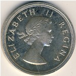 South Africa, 5 shillings, 1953–1959