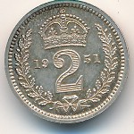 Great Britain, 2 pence, 1949–1952