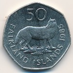 Фолклендские острова, 50 пенсов (1980–1995 г.)