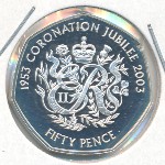 Guernsey, 50 pence, 2003
