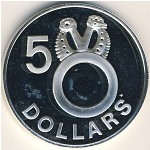 Соломоновы острова, 5 долларов (1977–1983 г.)